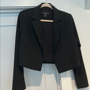 Rachel Zoe Black Cropped Blazer with Modern Design